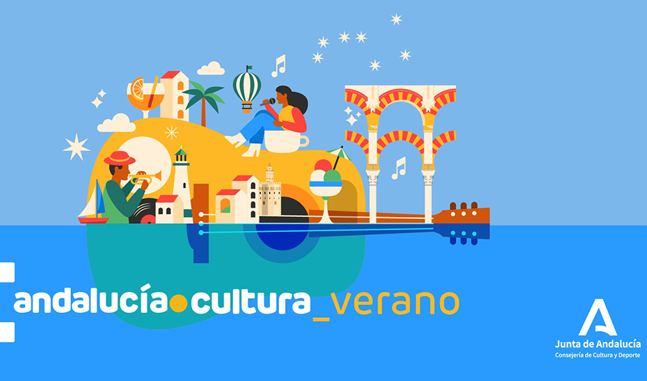 
			      Imagen promocional de las actividades culturales planificadas para este verano en distintos enclaves andaluces.			    
			  